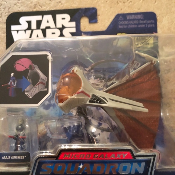 Star Wars Micro Galaxy Squadron TIE Fighter & Ginivex Starfighter - Picture 7 of 7